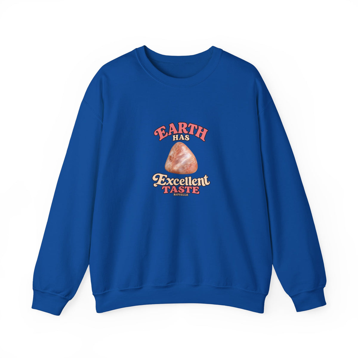 Earth Has Excellent Taste — Peach Moonstone Crewneck | Blues, Purples & Pinks