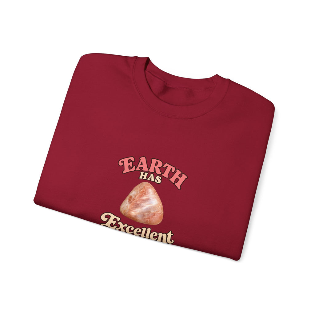 Earth Has Excellent Taste — Peach Moonstone Crewneck | Earth Tones & Brights