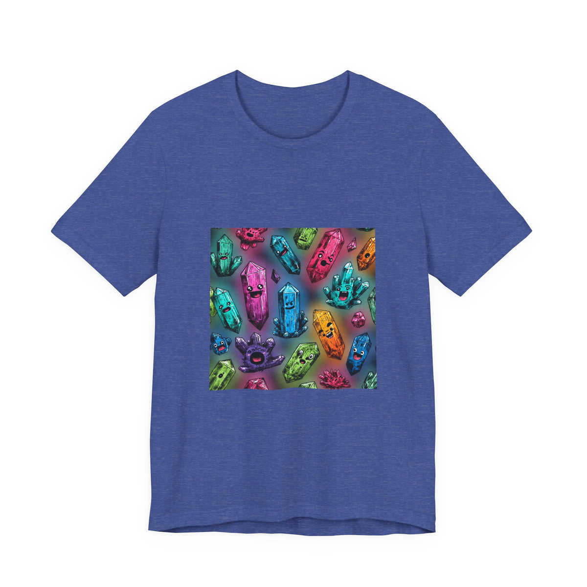Colorful Crystal Characters T-Shirt | Royal, Navy & Purple