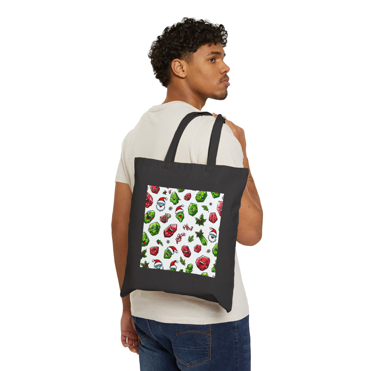 Christmas Crystal Cheer Canvas Tote