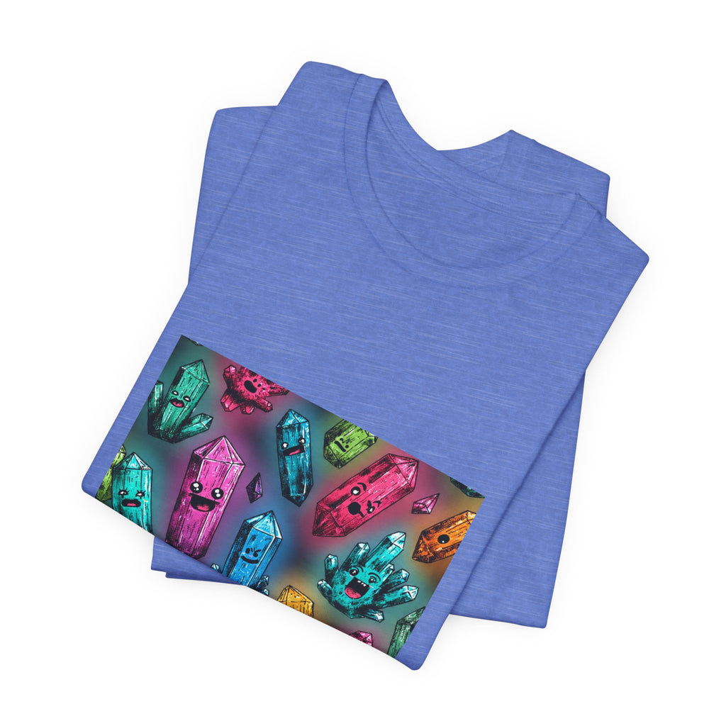 Colorful Crystal Characters T-Shirt | Royal, Navy & Purple