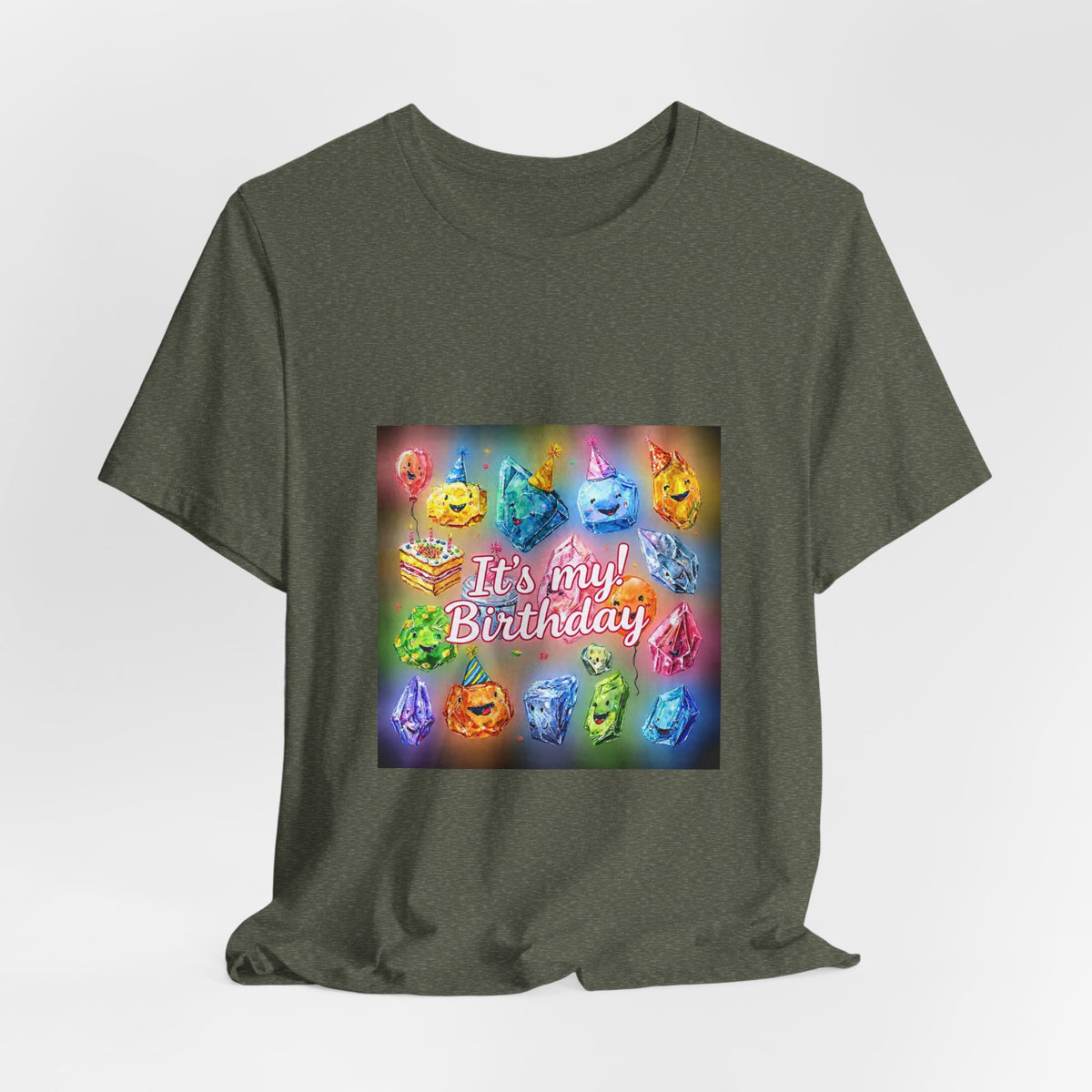 It's My Birthday Crystal Party T-Shirt | Greens