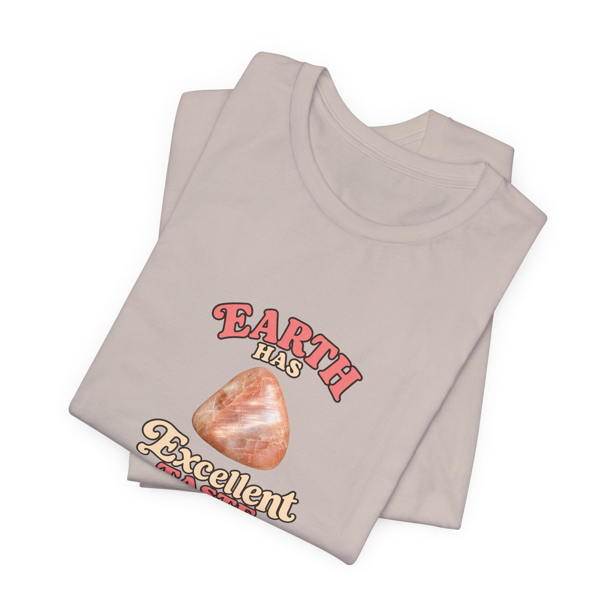 Earth Has Excellent Taste — Peach Moonstone Tee | Light Neutrals