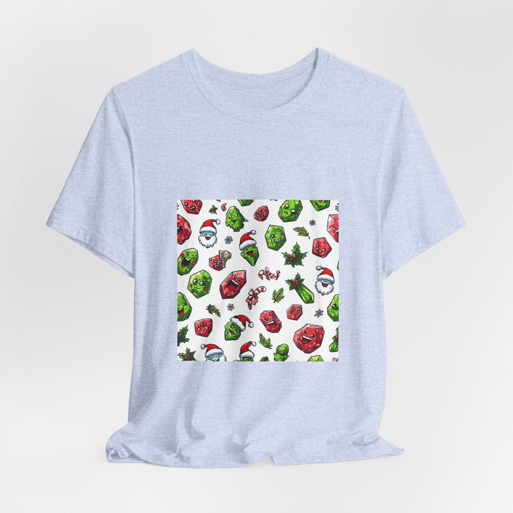 Christmas Crystal Cheer T-Shirt | Soft Blues
