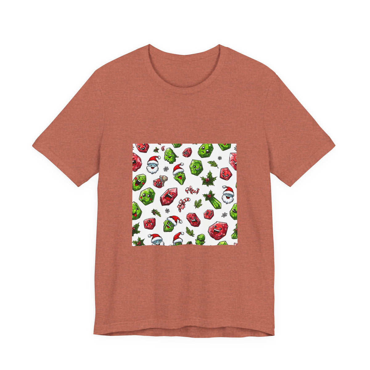 Christmas Crystal Cheer T-Shirt | Earthy Reds & Browns