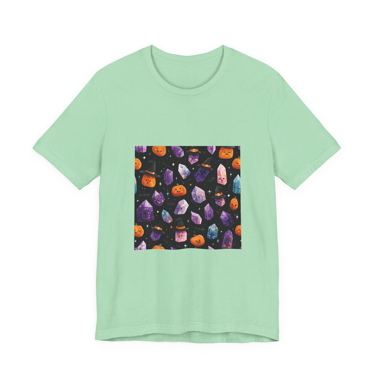 Halloween Crystal Party T-Shirt | Golds, Mints & Teal
