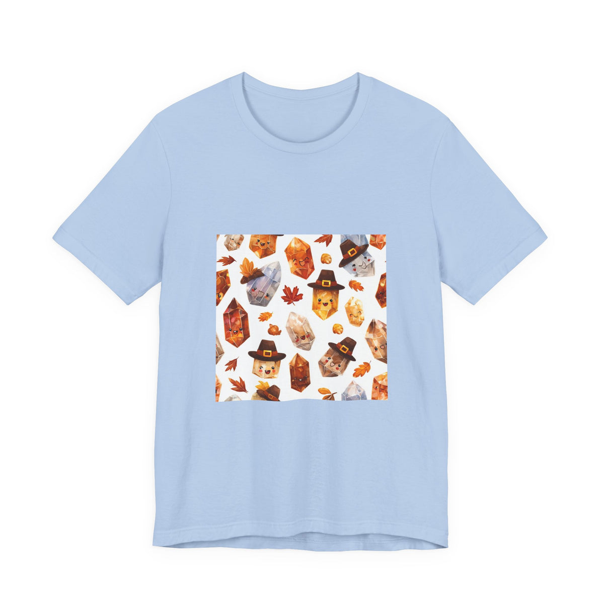 Thanksgiving Crystal Harvest T-Shirt | Soft Blues