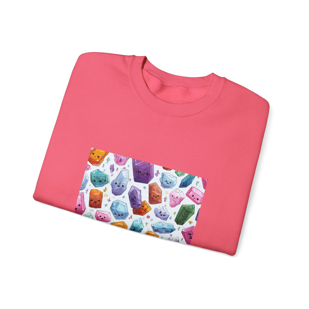 Pastel Crystal Friends Crewneck | Blues, Purples & Pinks