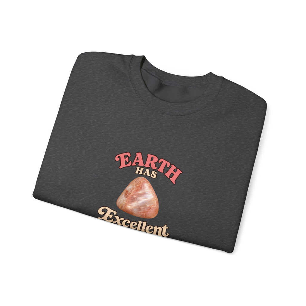 Earth Has Excellent Taste — Peach Moonstone Crewneck | Neutrals & Reds