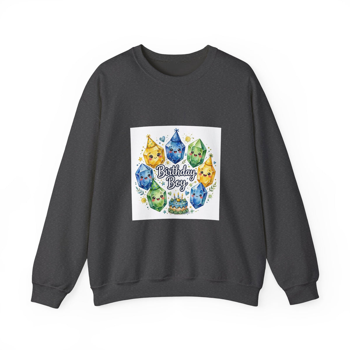 Birthday Boy Crystal Party Crewneck | Neutrals & Reds