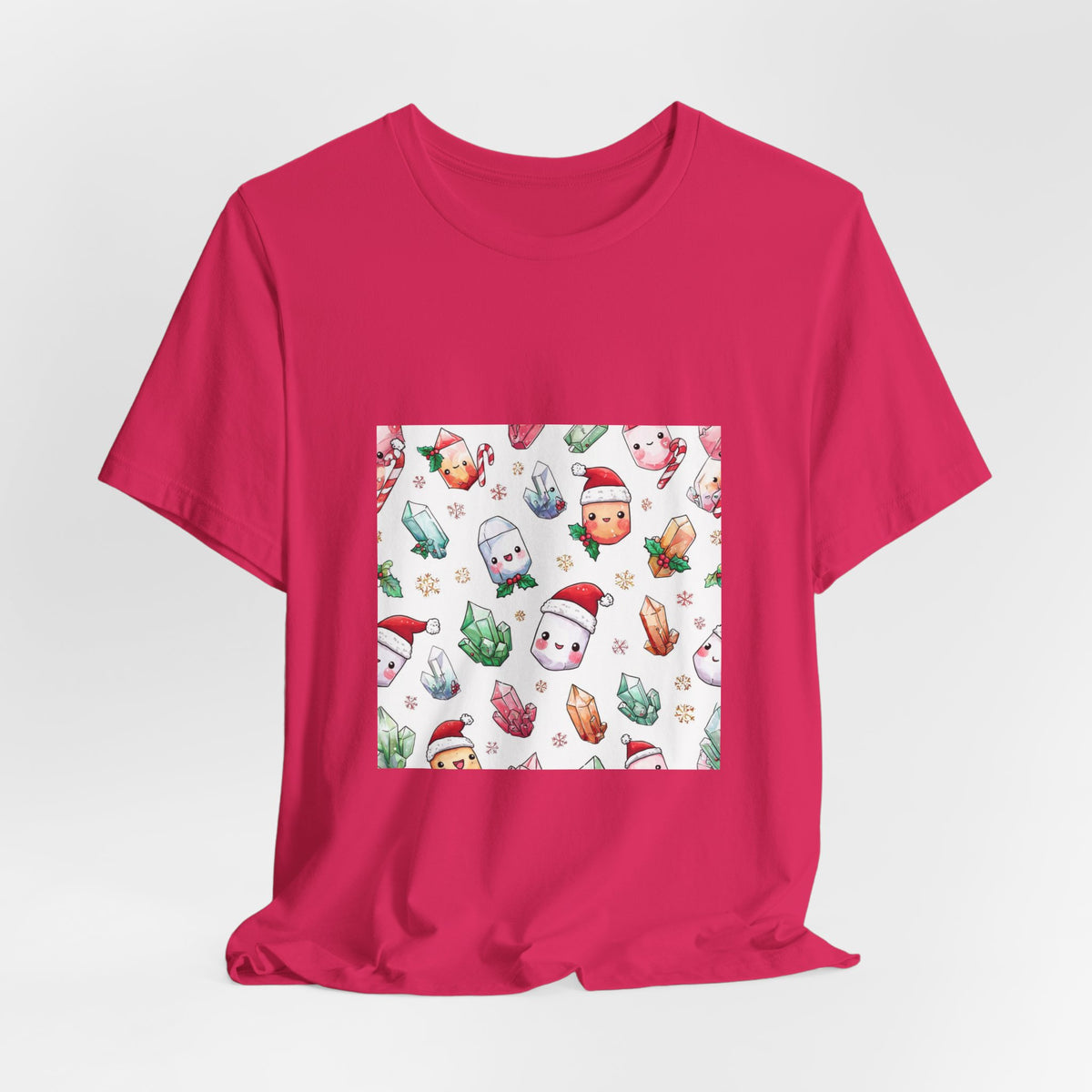 Pastel Christmas Crystal Friends T-Shirt | Pinks & Orchid